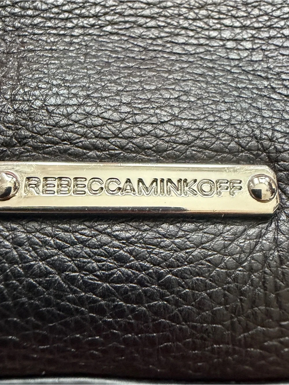 Rebecca Minkoff Micro Moto Black Leather Satchel